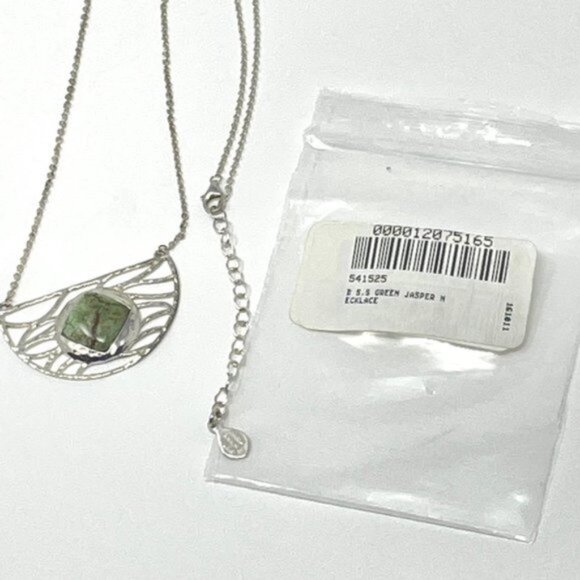 Studio Barse Green Jasper Sterling Silver 925 Necklace - Picture 3 of 10
